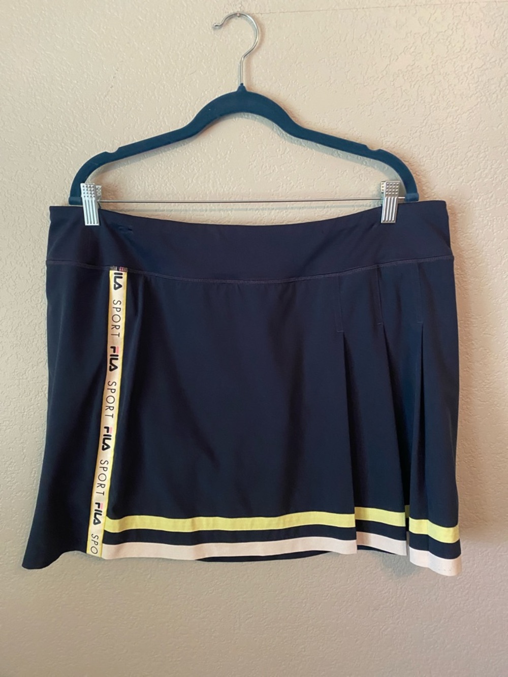 FILA Navy Skort with lime green & White Trim